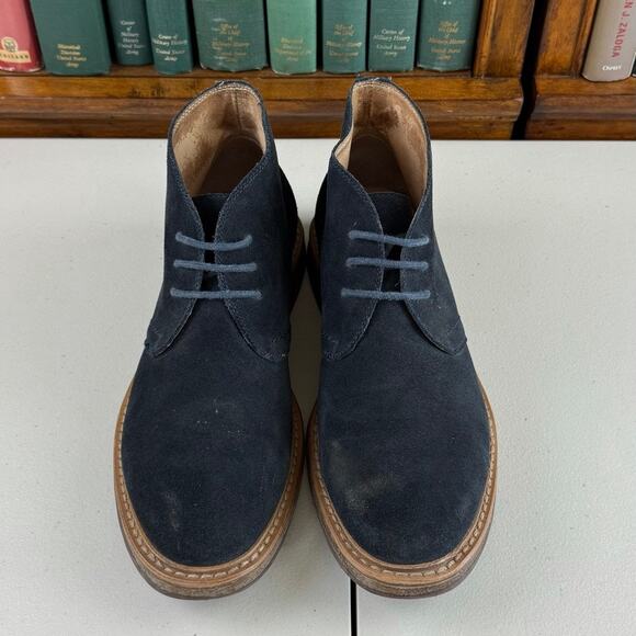 1901 Men's Canyon Blue Suede Leather Chukka Boot 9.5 MSRP $210 - Picture 4 of 8